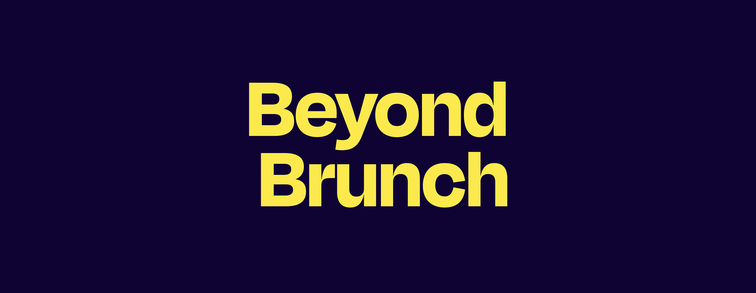 Beyond Brunch Main Header Banner